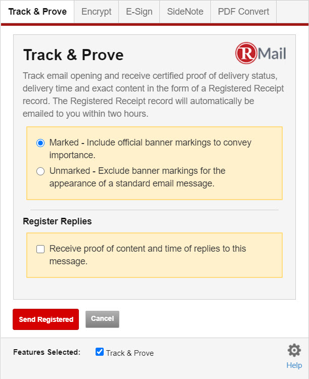 RMail for Gmail - Track and Prove